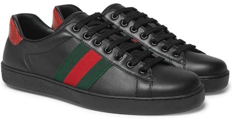 gucci sneakers black|all black sneakers gucci men.